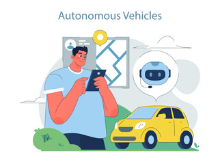 Autonomous Vehicles concept.