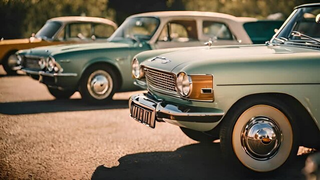 Close-Up Classic Vintage Retro Car