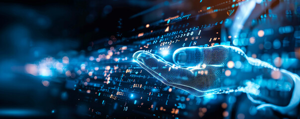 Obraz premium Cyber Security Biometrics: Face Recognition Technology for Business Data Protection, Unauthorized Access Prevention, Online Identity Verification