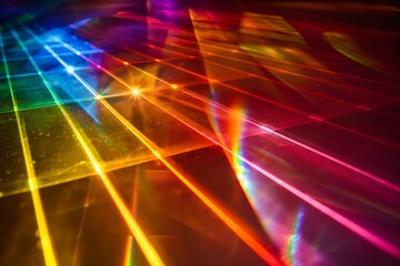 Vivid Refracted Light Patterns on Surface