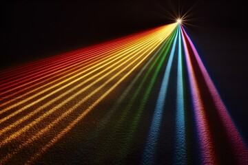 Radiant Light Spectrum Stretching into Darkness