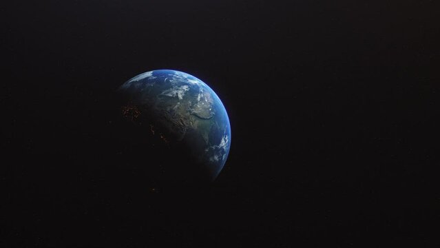 India New Delhi Cinematic Planet Earth Slow left Side Zoom in Asia Bharat
