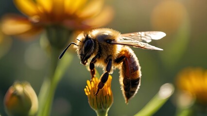 Bee on Flower