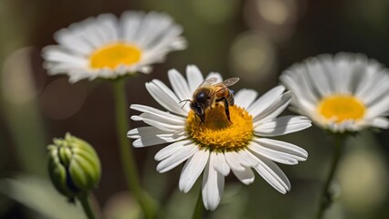 Obraz premium Bee on Flower