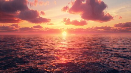 sunrise over the sea - obrazy, fototapety, plakaty