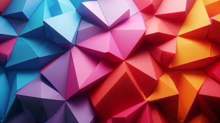 Fototapeta premium 3D Geometric Shapes Abstract Background