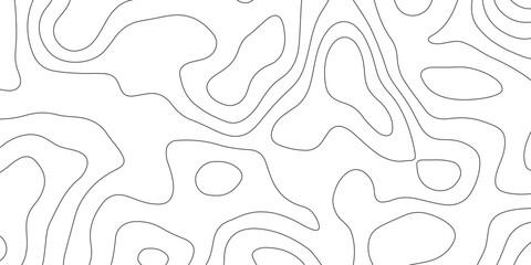 Abstract pattern with lines. Background of the topographic map. Elevation contouring outline cartography texture. Geographic abstract grid. Futuristic wireframe landscape background - obrazy, fototapety, plakaty