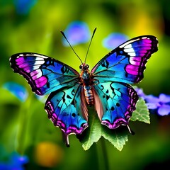 How about imagining a butterfly with vibrant,