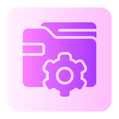 digital asset management gradient icon