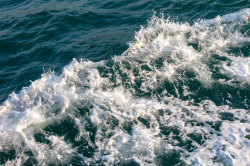 Waves in the sea abstract background. Texture