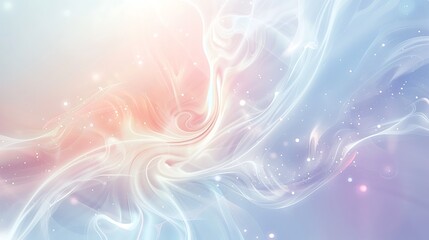 computer wallpaper or presentation background, light colors, gentle swirls and dots