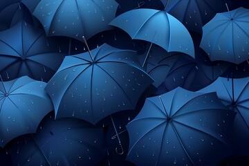 Vector creative umbrella background. Eps 10. See my other works in portfolio. . - obrazy, fototapety, plakaty