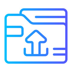 Obraz premium folder gradient icon