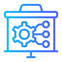 presentations gradient icon