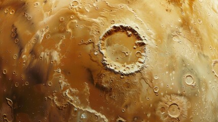 Planet Mars close up