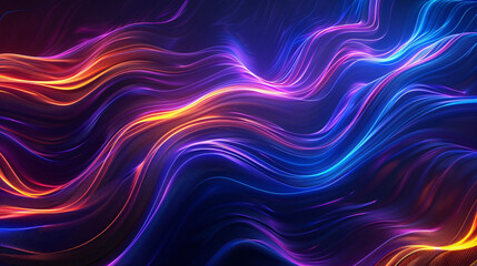 Obraz premium 3D rendering wavy line texture, abstract kv main visual business PPT background