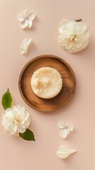 Shea butter on wooden plate best for skincare ingredient