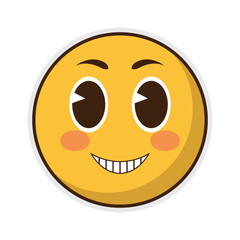 Retro Smiley Sticker