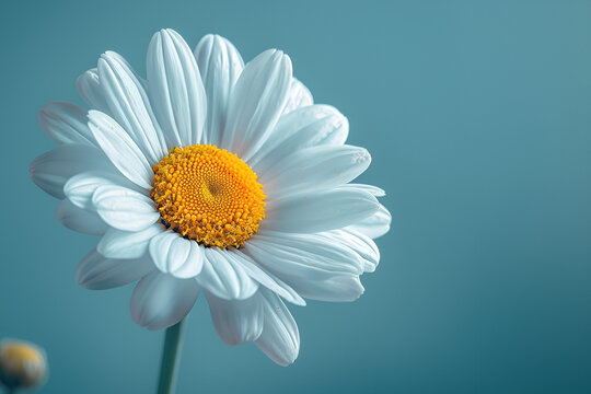daisy on a blue background,
Marguerite Daisy Flower Decoration Floral Fantasy