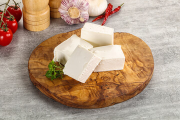 Greek traditional organic feta cheese