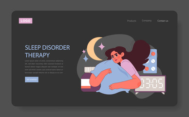 Sleep Disorder Therapy illustration.