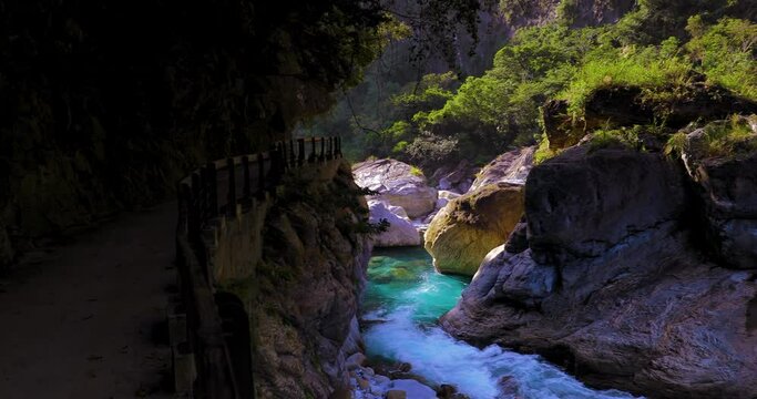 Taiwan, Hualien, Taroko, Scenic Area, Shakayu Creek, Creek