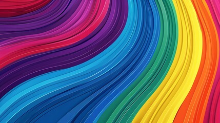 Fototapeta premium Colorful rainbow lines background for Pride day