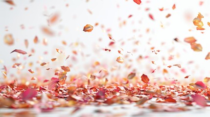 Obraz na płótnie Canvas Festive confetti flurry in vivid colors celebrating joyous and special moments