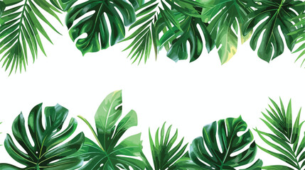 Fototapeta na wymiar Summer paradise background with exotic palm tree 