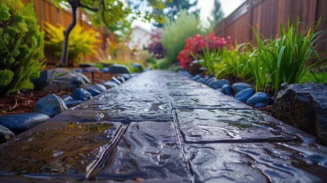 Revamping the concrete pathways at home on a budget with a do it yourself approach