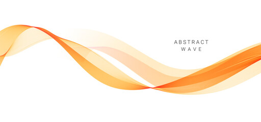 Abstract stylish wave design background isolated on white