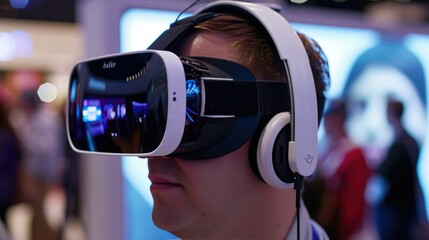 Image of a virtual reality headset, creating an immersive experience