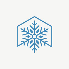 Minimalist Snow with House Logo