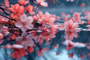 pink cherry blossoms,
Cherry Blossom Petals