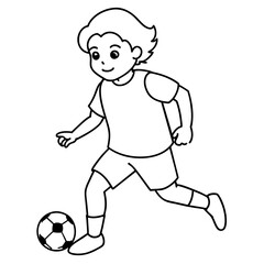          child who play football.
