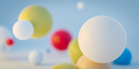 3d abstract sphere object background.3d rendering