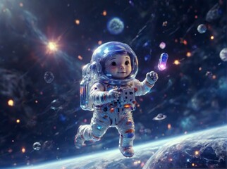Naklejka premium A Cosmic Journey