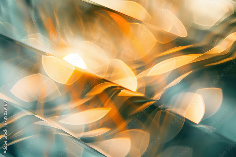 Poster abstract background with reflections and caustics. hi-tech. futuristic background image. created wit