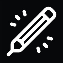 pencil icon vector outline design