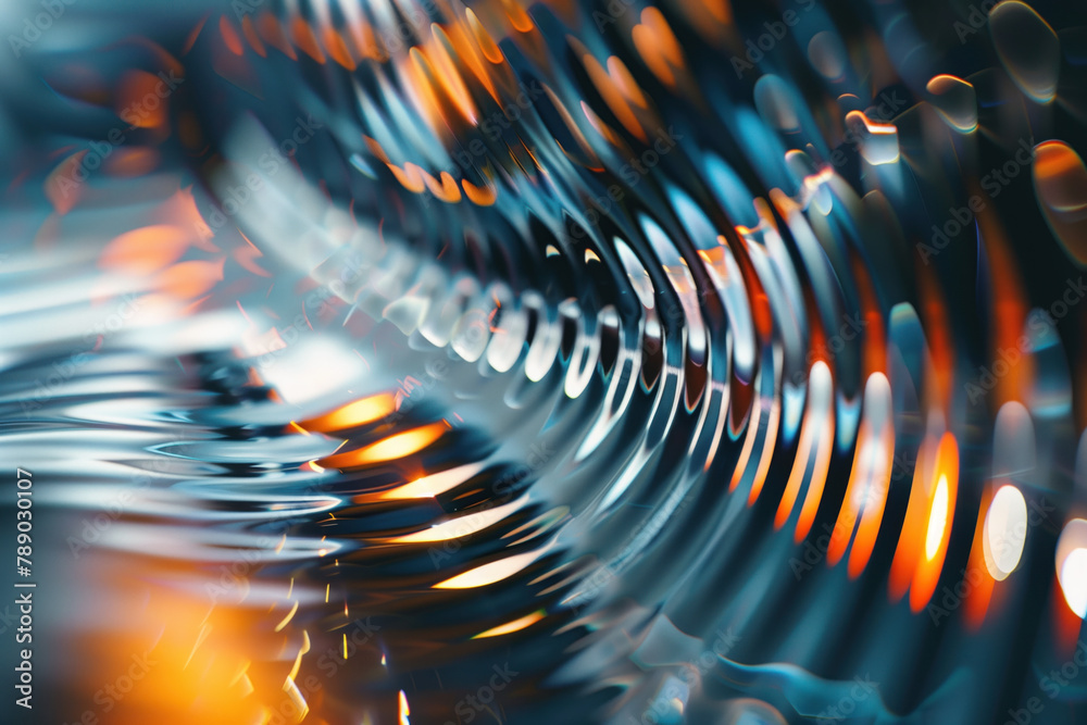 Poster abstract background with reflections and caustics. hi-tech. futuristic background image. created wit