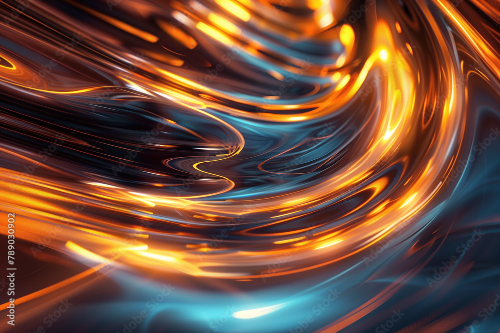 Poster abstract background with reflections and caustics. hi-tech. futuristic background image. created wit