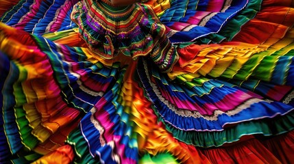 Vibrantly colored skirts twirl and swirl as part of the mesmerizing spectacle of traditional...