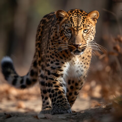 Tracing the Mysterious Path of a Leopard Through the Lush Jungle Canopy