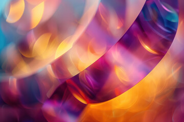 Abstract background with reflections and caustics. Hi-tech. Futuristic background image. Created with Generative AI technology. - obrazy, fototapety, plakaty