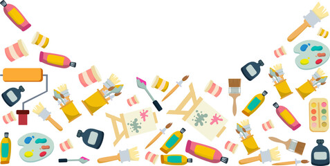 Paint Equipment Corner Border Pattern