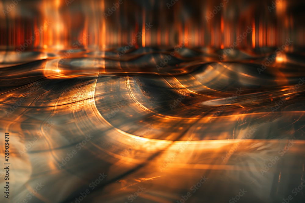 Poster abstract background with reflections and caustics. hi-tech. futuristic background image. created wit