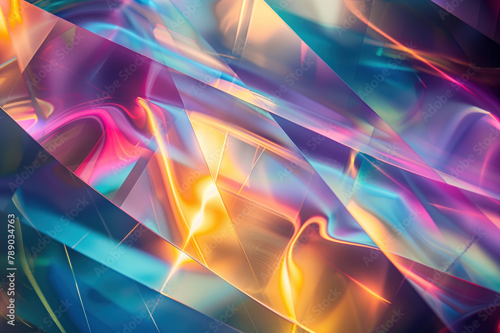 Poster abstract background with reflections and caustics. hi-tech. futuristic background image. created wit