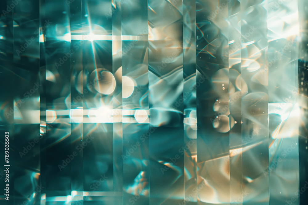 Poster abstract background with reflections and caustics. hi-tech. futuristic background image. created wit