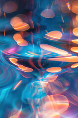 Abstract background with reflections and caustics. Hi-tech. Futuristic background image. Created with Generative AI technology.