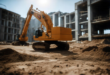 Obraz premium engineering contractor architect safety businessman man engineer success helmet looking site site successful mature contractor manager african industry building portrait building constructio